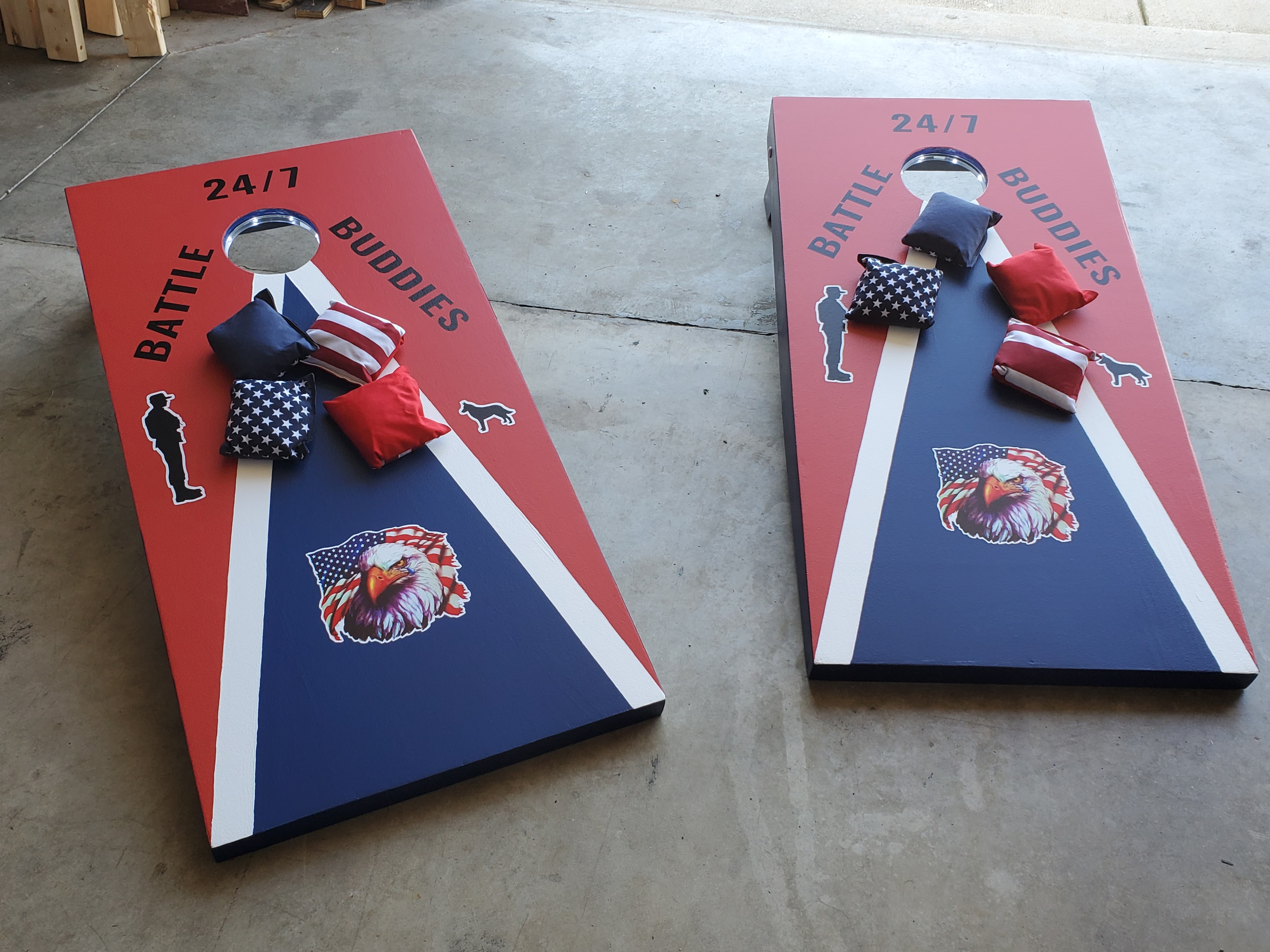 Battle Buddies 24/7 — patriotic eagle