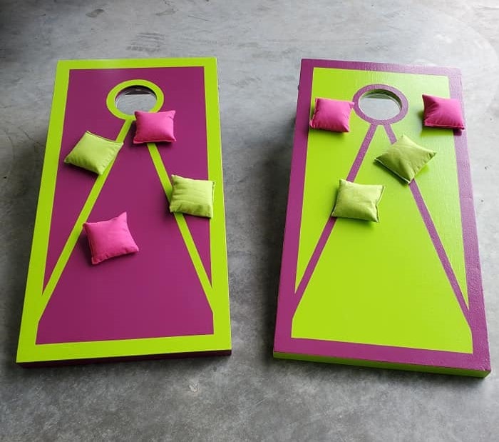 Neon lime & magenta — custom color set