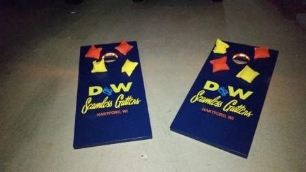 D&W Seamless Gutters — company logo set