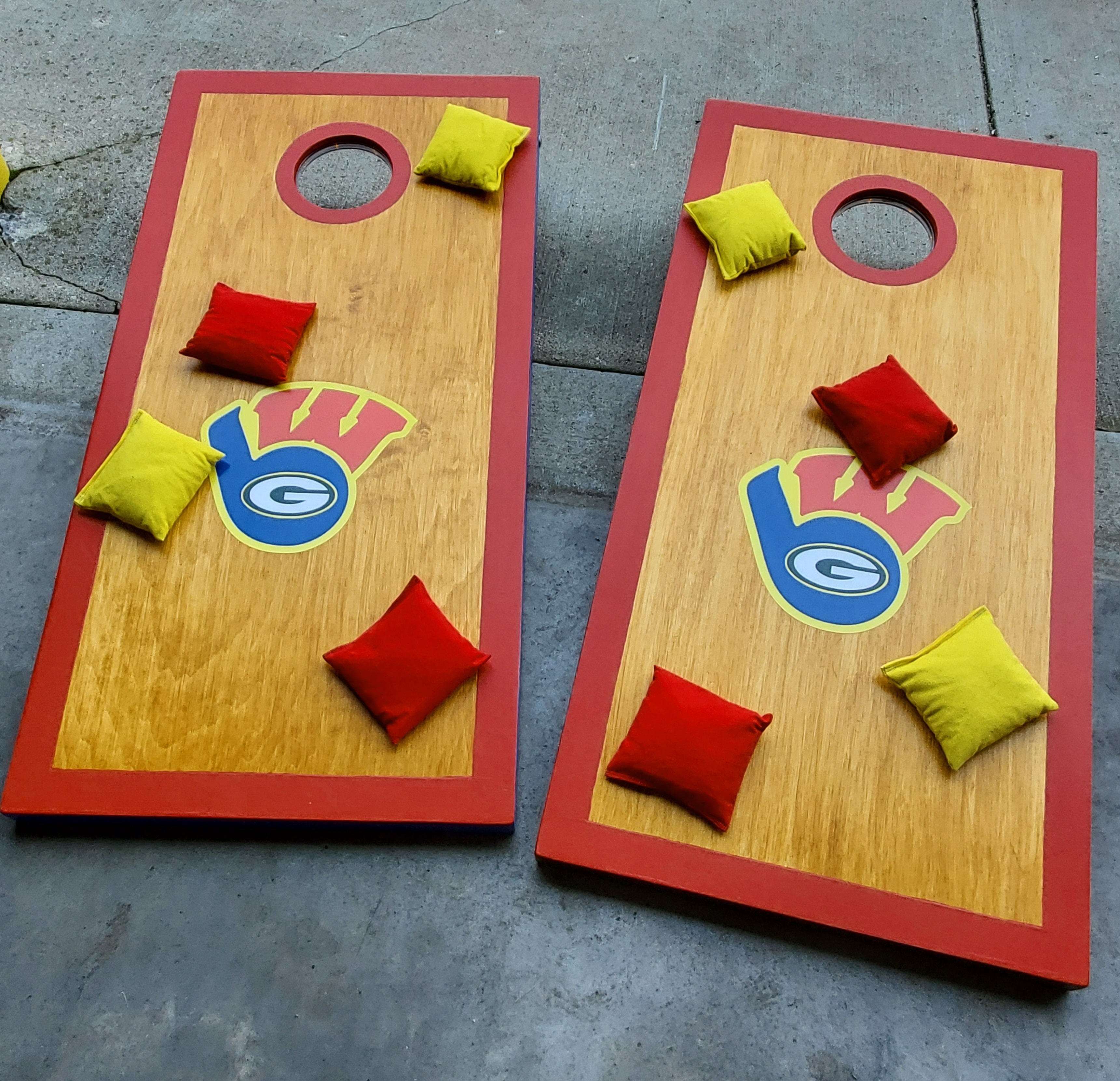 Packers & Brewers trifecta — red frame