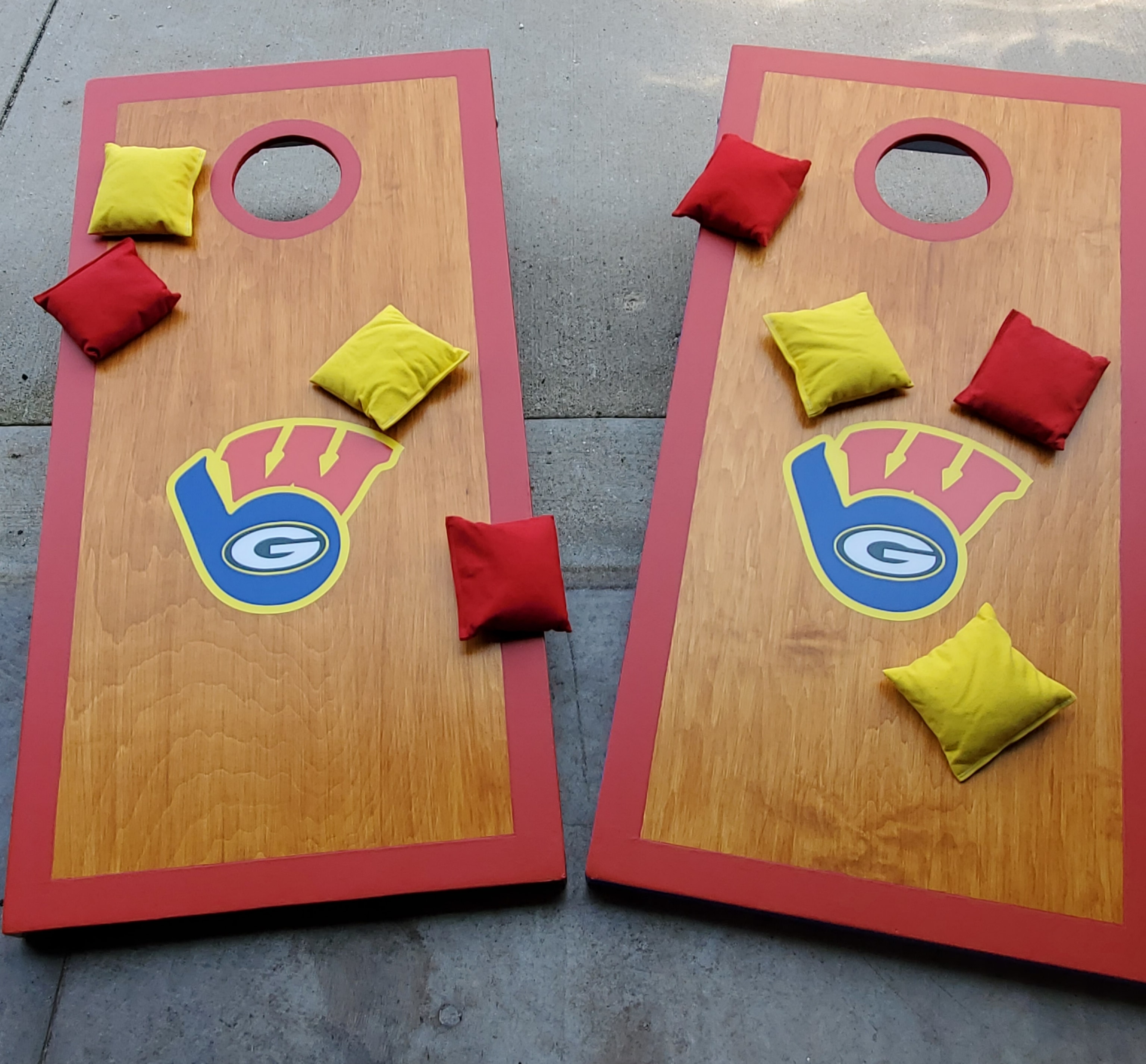Packers & Brewers trifecta — pink frame