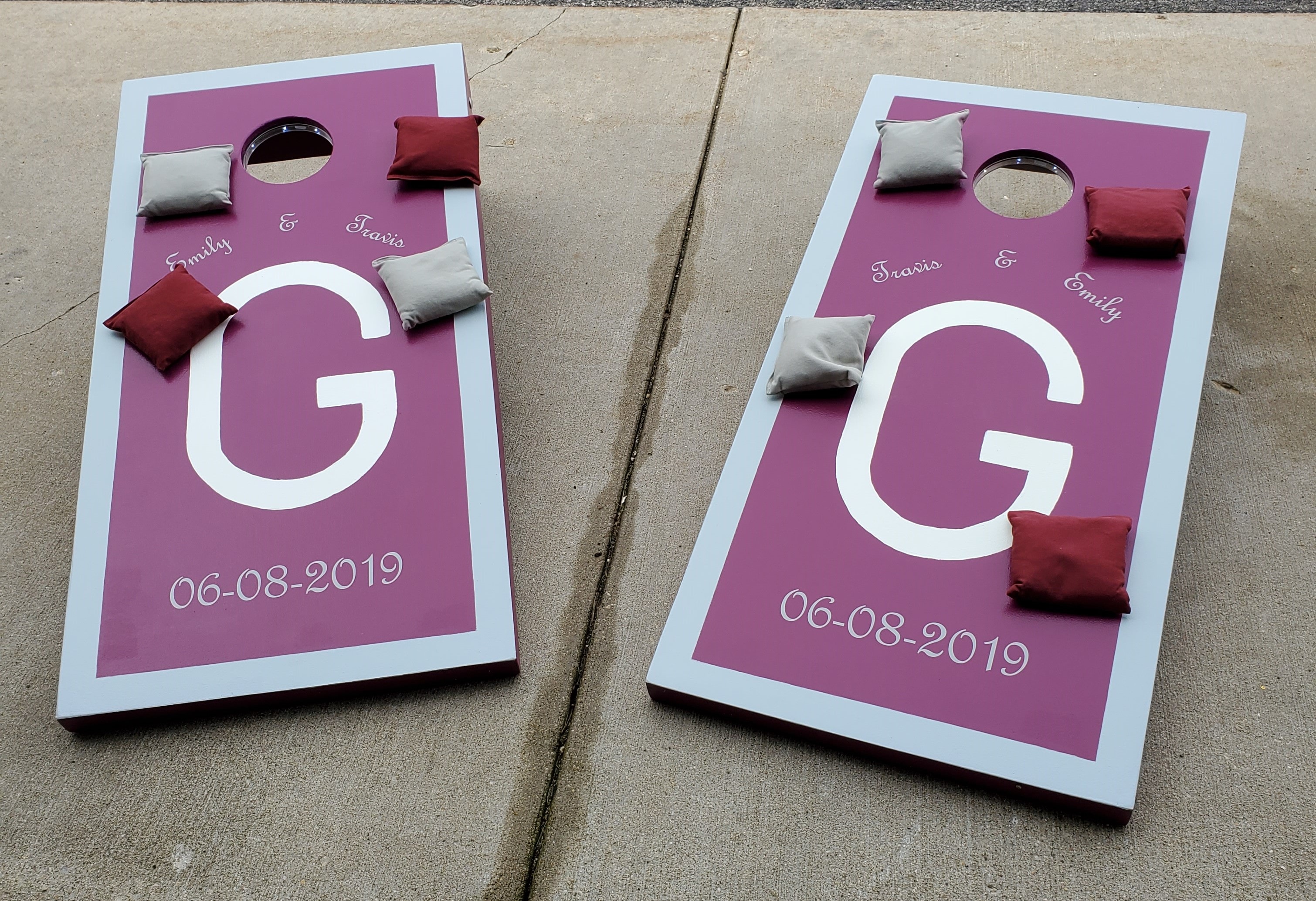Emily & Travis — wedding monogram, June 8, 2019